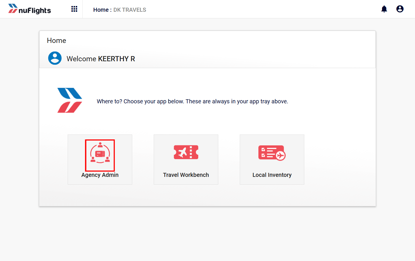 Login to the platform